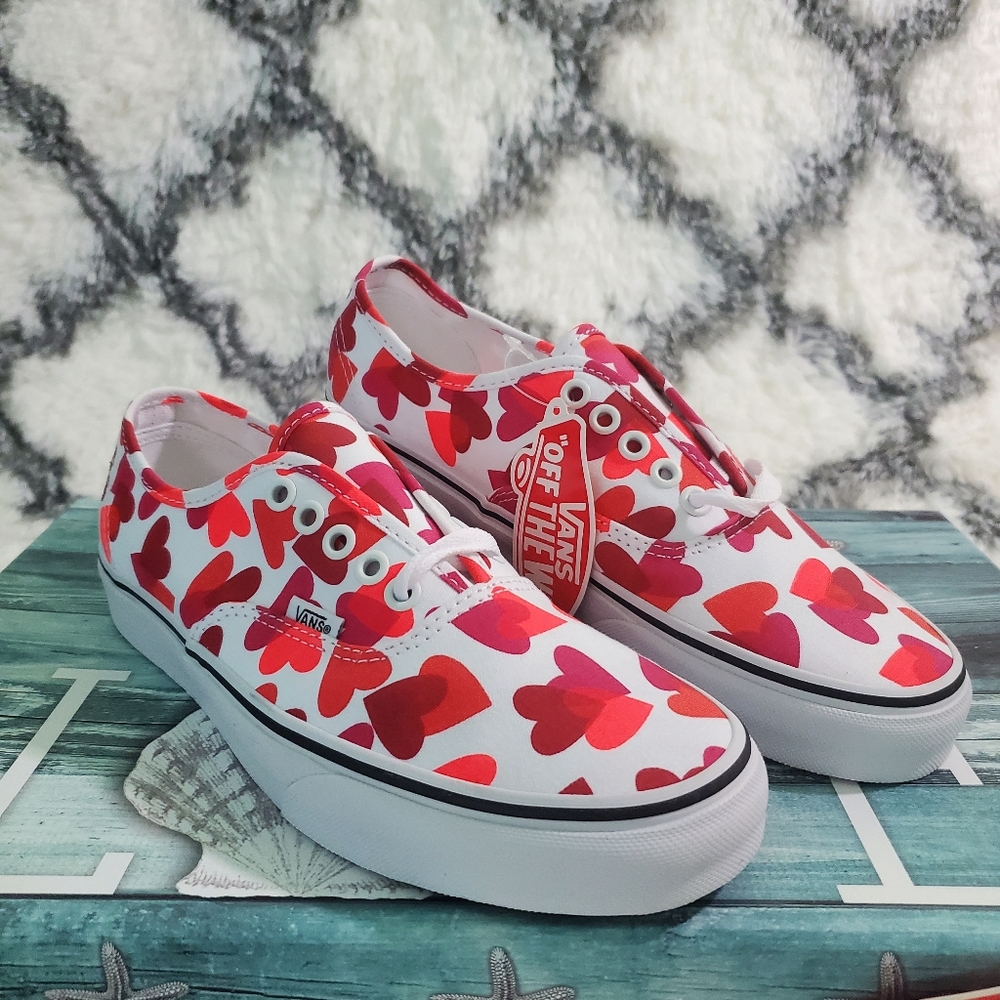 Vans women authentic love hearts